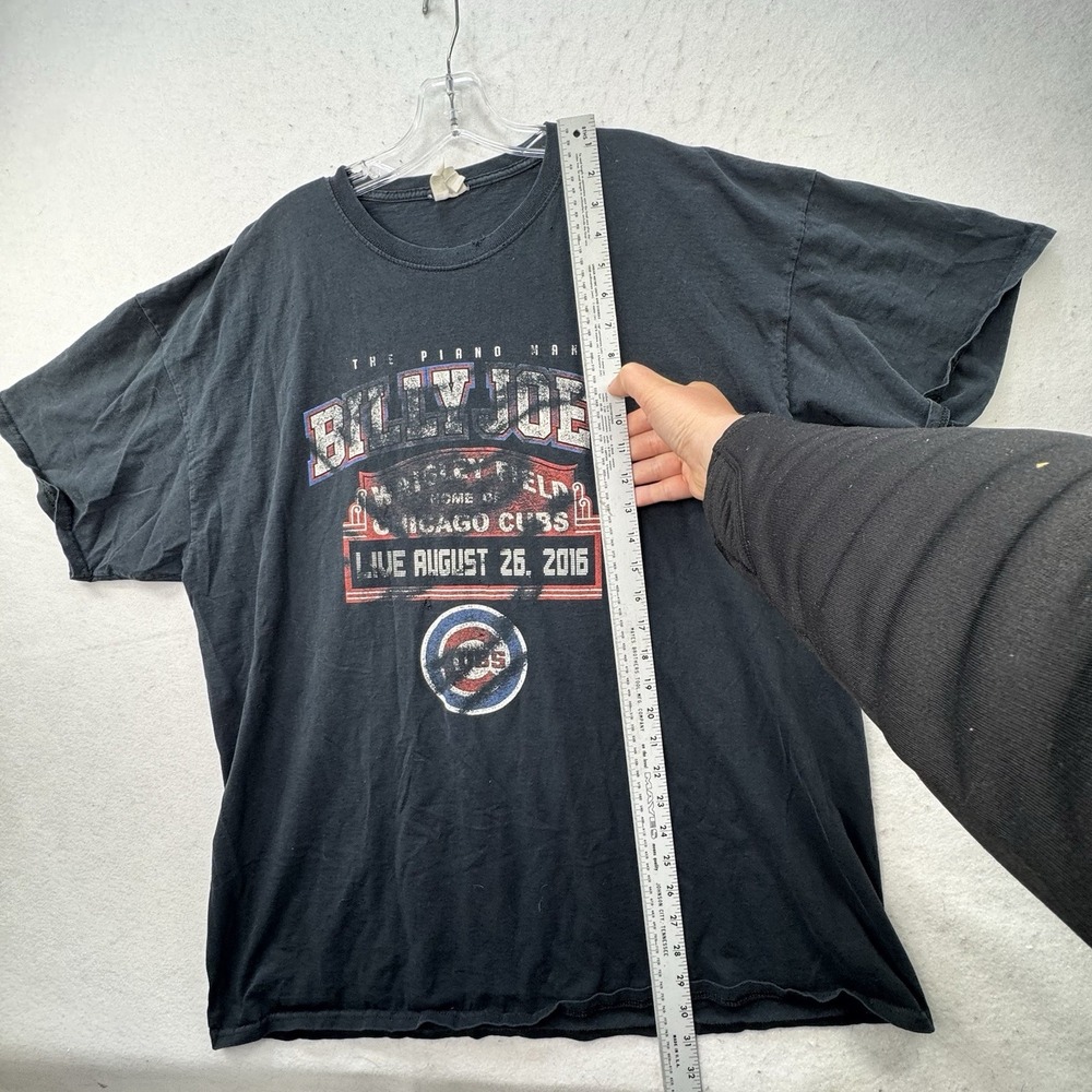 Men's 2016 Billy Joel In Concert‎ Tour Piano Man Chicago Cubs Tee Shirt 2XL - Picture 5 of 10